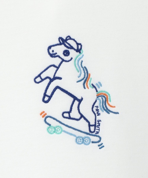 Paul Smith(ポールスミス)の「エステルレーヨンダンボール パーカ【853298 P7188A】(パーカー・メンズ・ホワイト/グリーン/ブラック・MEDIUM/LARGE)」の5枚目の写真