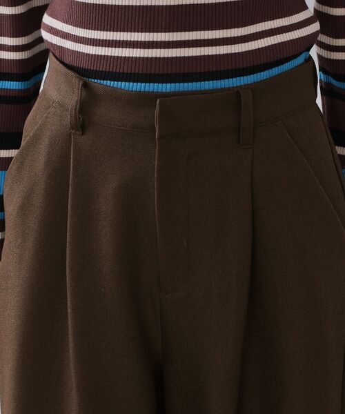 OPAQUE.CLIP（オペークドットクリップ）の「メランジ カーヴィーパンツ【洗濯機OK】（その他パンツ・レディース・チャコールグレー/ブラウン系その他・36/38/40）」の14枚目の写真