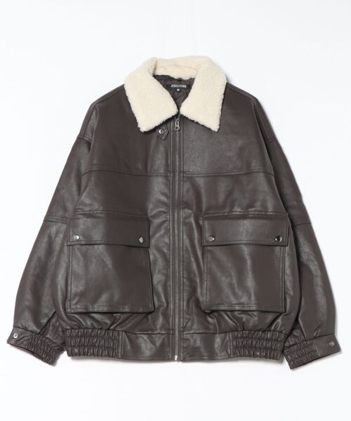 レザージャケット G-1 vintage ブルゾン ※ボア襟ライナー取外可 JOHN'S CLOSET（ジョンズクローゼット） 革ジャン ライダース 「13