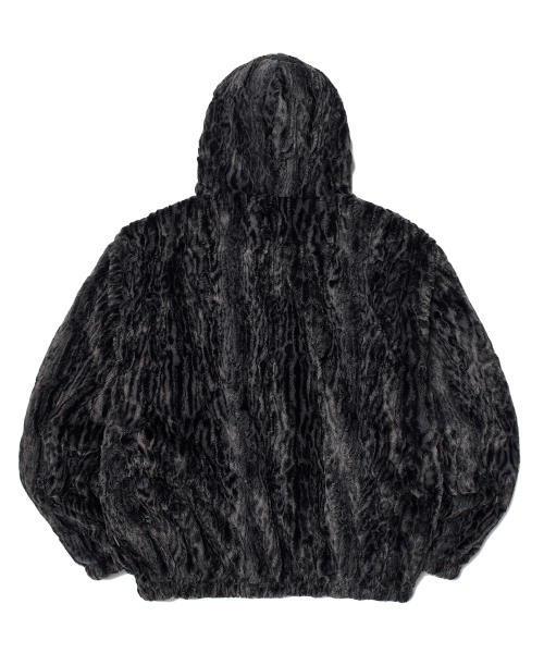 WKNDRS(ウィーキャンドース)の「FAUX FUR ZIPUP HOODIE (BLACK)(ムートンコート・レディース・その他・LARGE/X-LARGE/MEDIUM)」の2枚目の写真