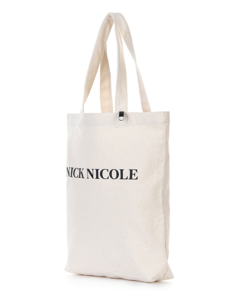 NICK&NICOLE(ニックアンドニコール)の「NICOLE RING CANVAS ECOBAG_OATMEAL(エコバッグ/サブバッグ・レディース・その他・FREE)」の2枚目の写真