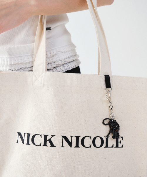 NICK&NICOLE(ニックアンドニコール)の「NICOLE RING CANVAS ECOBAG_OATMEAL(エコバッグ/サブバッグ・レディース・その他・FREE)」の5枚目の写真