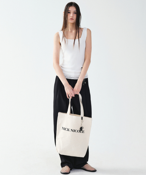 NICK&NICOLE(ニックアンドニコール)の「NICOLE RING CANVAS ECOBAG_OATMEAL(エコバッグ/サブバッグ・レディース・その他・FREE)」の6枚目の写真