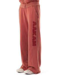 Washed Logo Sweatpants (Red)