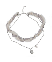 FLAREUP（フレアアップ）の「Braided Handmade Necklace (FL-730_Gray)（ネックレス）」