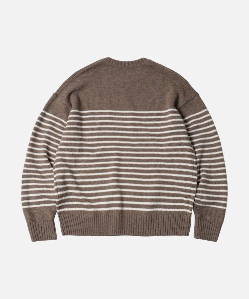 FRIZMWORKS(フリズムワークス)の「WOOL STRIPE RELAX KNIT _ BEIGE(ニット/セーター・レディース・その他・MEDIUM/LARGE/X-LARGE)」の6枚目の写真