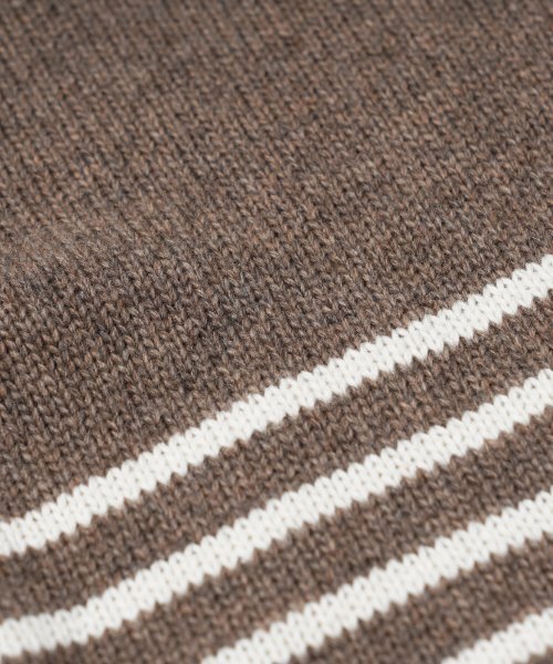 FRIZMWORKS(フリズムワークス)の「WOOL STRIPE RELAX KNIT _ BEIGE(ニット/セーター・レディース・その他・MEDIUM/LARGE/X-LARGE)」の2枚目の写真