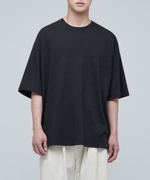 エクストラオーバーサイズクルーネックTシャツ[ブラック]