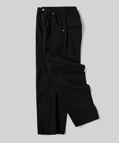 Verdnt（バーダント）の「カーブド切り替えマルチダートワイドツイルパンツ[ブラック]（その他パンツ・レディース・その他・SMALL/MEDIUM/LARGE）」の5枚目の写真