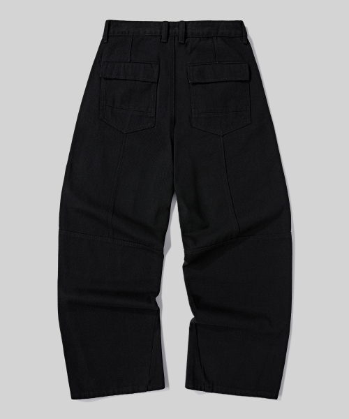 Verdnt（バーダント）の「カーブド切り替えマルチダートワイドツイルパンツ[ブラック]（その他パンツ・レディース・その他・SMALL/MEDIUM/LARGE）」の6枚目の写真