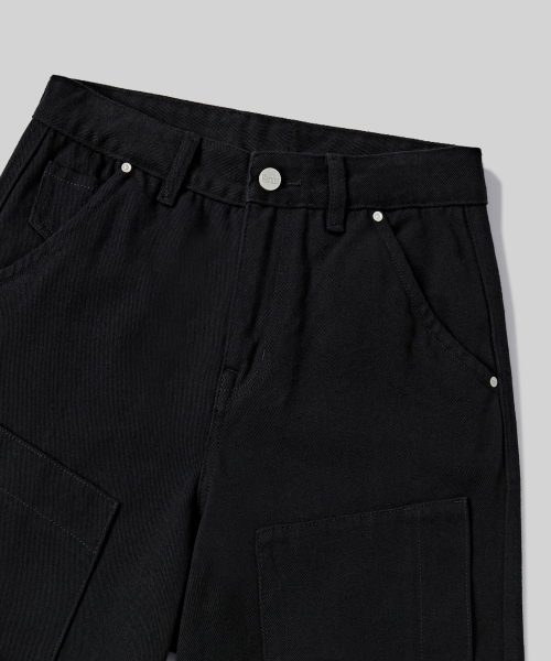 Verdnt（バーダント）の「カーブド切り替えマルチダートワイドツイルパンツ[ブラック]（その他パンツ・レディース・その他・SMALL/MEDIUM/LARGE）」の7枚目の写真