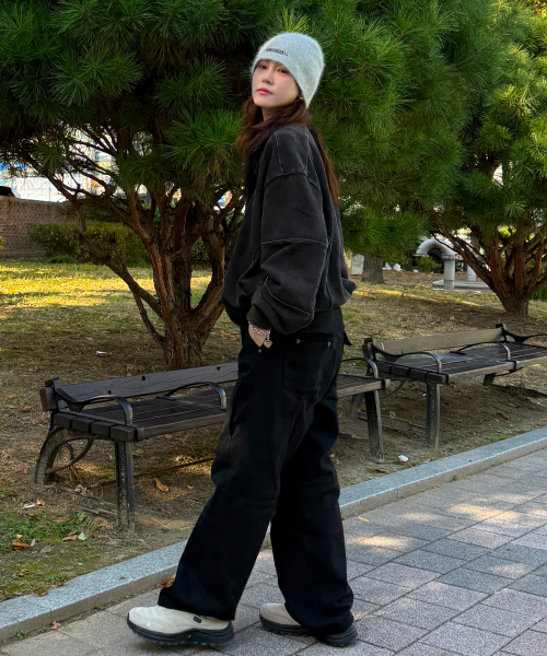 Verdnt（バーダント）の「カーブド切り替えマルチダートワイドツイルパンツ[ブラック]（その他パンツ・レディース・その他・SMALL/MEDIUM/LARGE）」の11枚目の写真