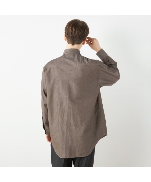 SUIT SELECT(スーツセレクト)の「【RBC】シャツ/インディゴ染(シャツ/ブラウス・メンズ・ブラウン/ブルー・首回り39cm-裄丈84cm/首回り41cm-裄丈86cm)」の8枚目の写真