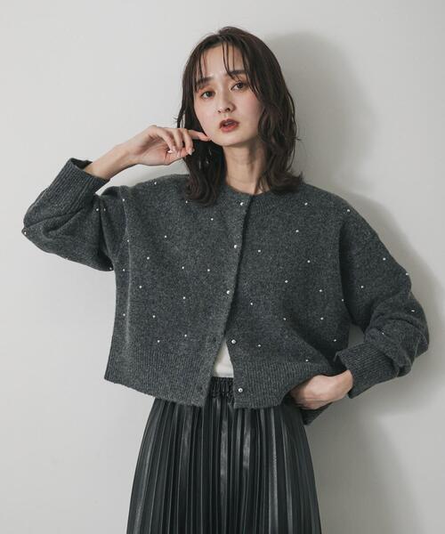 洗濯可』ボールビーズカーディガン（カーディガン/ボレロ）｜SENSE OF