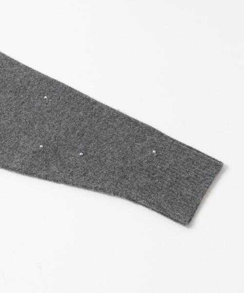 SENSE OF PLACE by URBAN RESEARCH（センスオブプレイスバイアーバンリサーチ）の「『洗濯可』ボールビーズカーディガン（カーディガン/ボレロ・レディース・チャコールグレー/ライトブルー/ベージュ・ONE）」の15枚目の写真