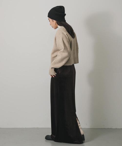 SENSE OF PLACE by URBAN RESEARCH（センスオブプレイスバイアーバンリサーチ）の「『洗濯可』ボールビーズカーディガン（カーディガン/ボレロ・レディース・チャコールグレー/ライトブルー/ベージュ・ONE）」の22枚目の写真