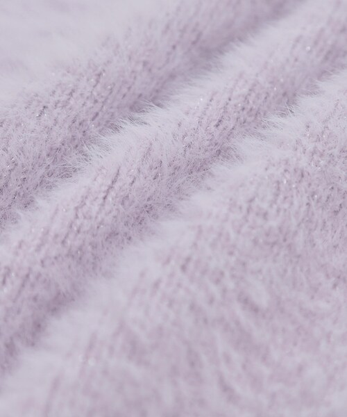 DRESKIP(ドレスキップ)の「【S-LL】きらっと華やか ふんわりラメフェザーニット(ニット/セーター・レディース・オフホワイト/チャコールグレー/パープル/グリーン系・01/02/03/04)」の16枚目の写真