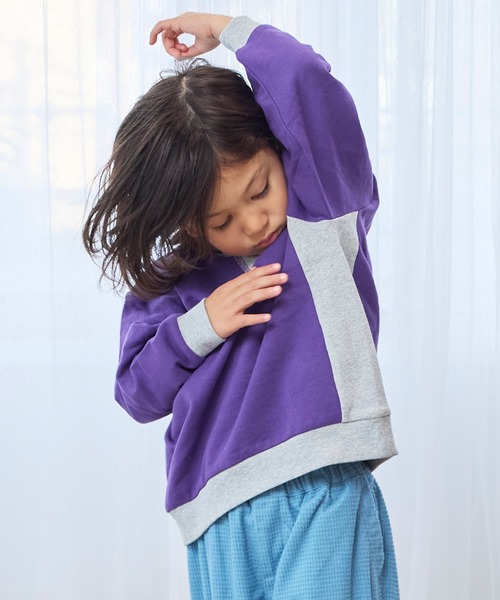 Life Support Products（ライフサポートプロダクツ）の「ムジガゼットトレーナー（スウェット・キッズ・チャコール/グリーン系その他/ピンク/パープル系その他/イエロー系その他/オフホワイト/ブルー/杢グレー・80/90/95/100/110/120/130/140/150）」の11枚目の写真