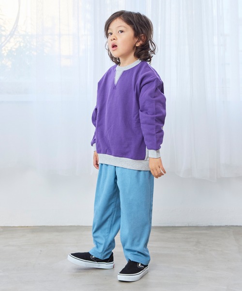 Life Support Products（ライフサポートプロダクツ）の「ムジガゼットトレーナー（スウェット・キッズ・チャコール/グリーン系その他/ピンク/パープル系その他/イエロー系その他/オフホワイト/ブルー/杢グレー・80/90/95/100/110/120/130/140/150）」の13枚目の写真