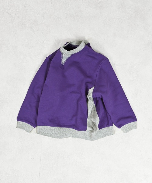 Life Support Products（ライフサポートプロダクツ）の「ムジガゼットトレーナー（スウェット・キッズ・チャコール/グリーン系その他/ピンク/パープル系その他/イエロー系その他/オフホワイト/ブルー/杢グレー・80/90/95/100/110/120/130/140/150）」の10枚目の写真