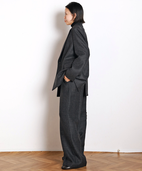 グレンチェックダブルジャケット（テーラードジャケット）｜AP STUDIO