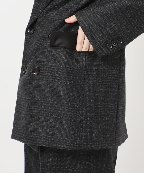 グレンチェックダブルジャケット（テーラードジャケット）｜AP STUDIO