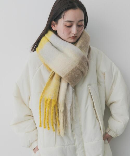 ボリュームチェックストール（マフラー）｜SENSE OF PLACE by URBAN
