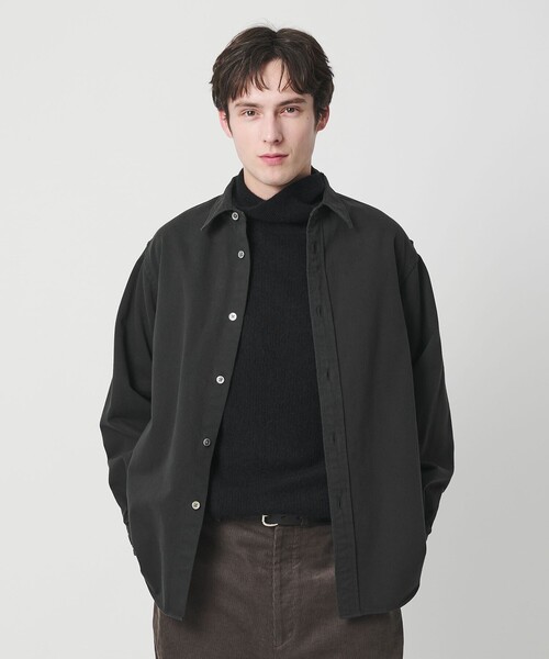 BEAUTY&YOUTH UNITED ARROWS（ビューティーアンドユースユナイテッドアローズ）の「ダブルブラッシュ コットン レギュラーシャツ FORM型（シャツ/ブラウス・メンズ・オレンジ/ダークグリーン・M/L/S/XL）」の3枚目の写真