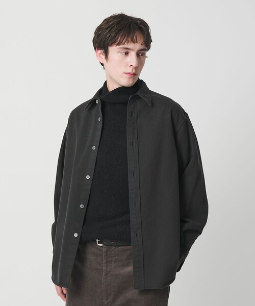 BEAUTY&YOUTH UNITED ARROWS（ビューティーアンドユースユナイテッドアローズ）の「ダブルブラッシュ コットン レギュラーシャツ FORM型（シャツ/ブラウス・メンズ・オレンジ/ダークグリーン・M/L/S/XL）」の4枚目の写真