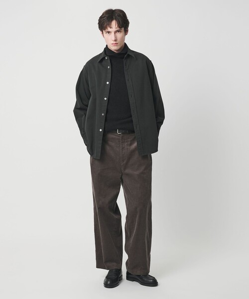 BEAUTY&YOUTH UNITED ARROWS（ビューティーアンドユースユナイテッドアローズ）の「ダブルブラッシュ コットン レギュラーシャツ FORM型（シャツ/ブラウス・メンズ・オレンジ/ダークグリーン・M/L/S/XL）」の5枚目の写真