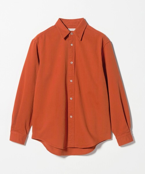 BEAUTY&YOUTH UNITED ARROWS（ビューティーアンドユースユナイテッドアローズ）の「ダブルブラッシュ コットン レギュラーシャツ FORM型（シャツ/ブラウス・メンズ・オレンジ/ダークグリーン・M/L/S/XL）」の12枚目の写真
