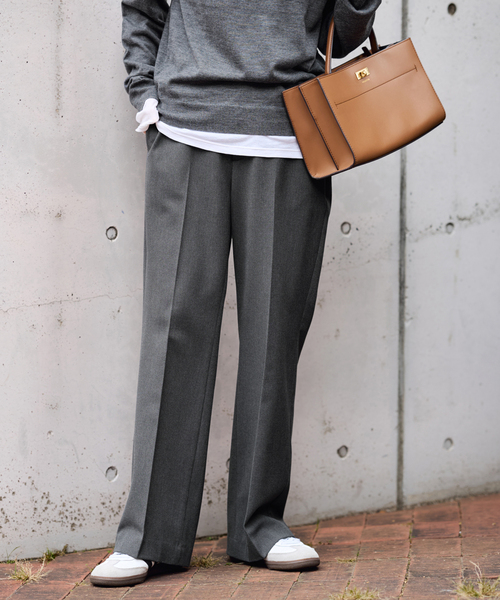 FRAMeWORK（フレームワーク）の「≪追加≫裏起毛フレアパンツ 4（スラックス・レディース・キャメル/チャコールグレー/ブラック・34/36/38/40）」の4枚目の写真