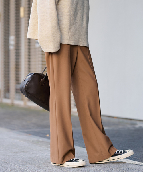 FRAMeWORK（フレームワーク）の「≪追加≫裏起毛フレアパンツ 4（スラックス・レディース・キャメル/チャコールグレー/ブラック・34/36/38/40）」の18枚目の写真