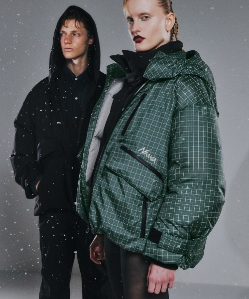NANGA × Ameri POCKET CHECK DOWN COAT Ameri（アメリ）の「NANGA × Ameri POCKET CHECK DOWN COAT（ダウン