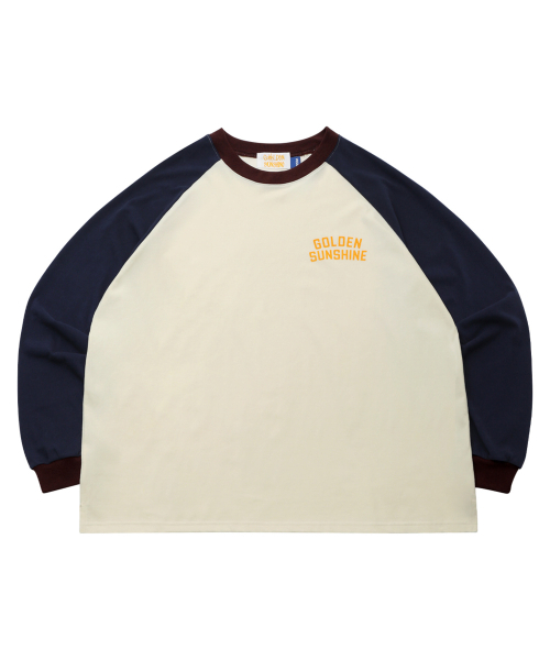 GOLDEN SNSHINE(ゴールデン サンシャイン)の「Colorblock raglan long sleeve_Cream(Tシャツ/カットソー・メンズ・その他・MEDIUM/LARGE/SMALL)」の3枚目の写真