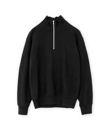 BROWNYARD（ブラウンヤード）の「ソフトスウェットハーフジップ、ブラック（スウェット）」