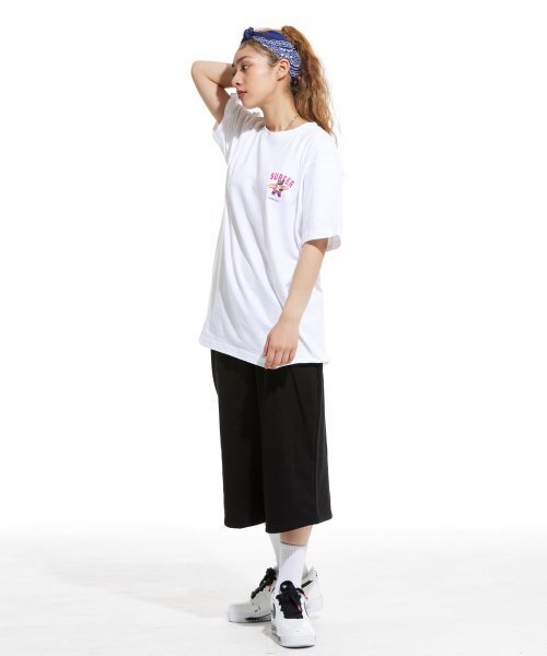 CREAM SODA LAB(クリームソーダラボ)の「LABグレーサーファースモールロゴ半袖Tシャツホワイトピンク(Tシャツ/カットソー・レディース・その他・X-LARGE/XX-LARGE/LARGE/MEDIUM)」の5枚目の写真