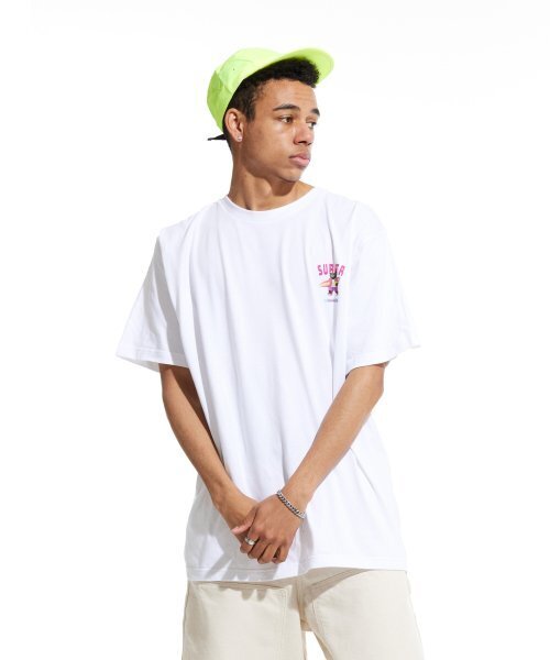 CREAM SODA LAB(クリームソーダラボ)の「LABグレーサーファースモールロゴ半袖Tシャツホワイトピンク(Tシャツ/カットソー・レディース・その他・X-LARGE/XX-LARGE/LARGE/MEDIUM)」の7枚目の写真