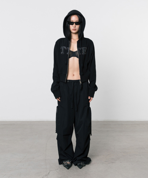 PARACHUTE CARGO PANTS BLACK
