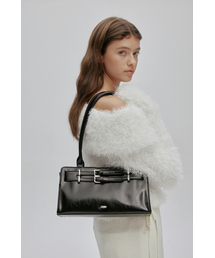 AFTERHOURS（アフターアワーズ）の「DOUBLE BELTED SHOULDER BAG (BLACK)（ショルダーバッグ）」