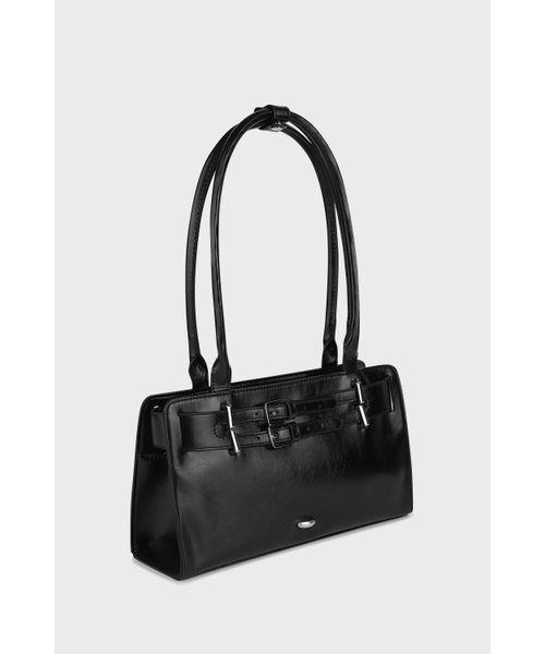 AFTERHOURS(アフターアワーズ)の「DOUBLE BELTED SHOULDER BAG (BLACK)(ショルダーバッグ・レディース・その他・FREE)」の7枚目の写真