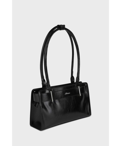AFTERHOURS(アフターアワーズ)の「DOUBLE BELTED SHOULDER BAG (BLACK)(ショルダーバッグ・レディース・その他・FREE)」の8枚目の写真