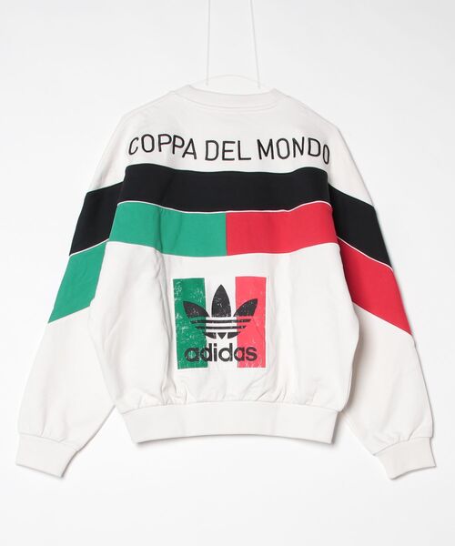 adidas(アディダス)の「Italia Coppa Del Mundo Crew / アディダスオリジナルス adidas Originals(スウェット・レディース・ホワイト・MEDIUM/SMALL/XX-LARGE/LARGE/X-LARGE)」の6枚目の写真