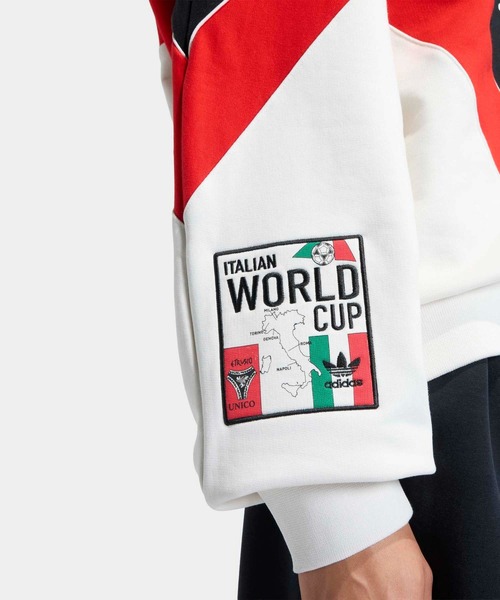 adidas(アディダス)の「Italia Coppa Del Mundo Crew / アディダスオリジナルス adidas Originals(スウェット・レディース・ホワイト・MEDIUM/SMALL/XX-LARGE/LARGE/X-LARGE)」の4枚目の写真