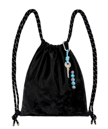 OTHER-worldly（アザーワールドリー）の「Bohemian Keyring Gym Sack [Black Suede]（バックパック/リュック）」