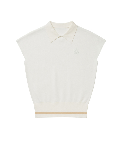 LORDLOAR(ロードロアル)の「ラウンドネックカラーなしニットホワイト(ポロシャツ・レディース・その他・MEDIUM/LARGE/SMALL)」の7枚目の写真