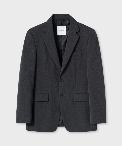 NONBLANK(ノンブランク)の「セミオーバーサイズフィットブレザー_CHARCOAL GREY(テーラードジャケット・メンズ・その他・MEDIUM/LARGE/X-LARGE/XX-LARGE)」の1枚目の写真