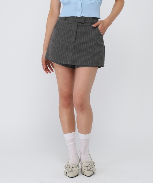 3.3 Field Trip (3.3フィールドトリップ)の「3.3 Field Trip/ピンストライプスカートパンツ(その他パンツ・レディース・ブラック/グレー・MEDIUM/SMALL)」の20枚目の写真