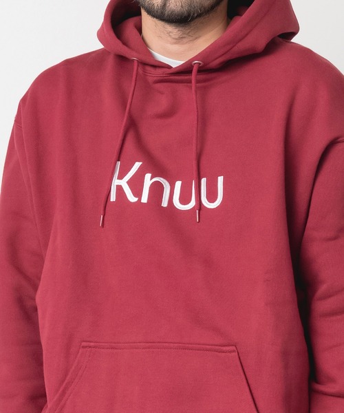 Knuu(ヌウ)の「Big Logo Heavy Hooded Sweatshirt(パーカー・メンズ・ブラック/マルーン/ネイビー/杢グレー/ホワイト・X-LARGE/LARGE/MEDIUM/SMALL)」の10枚目の写真