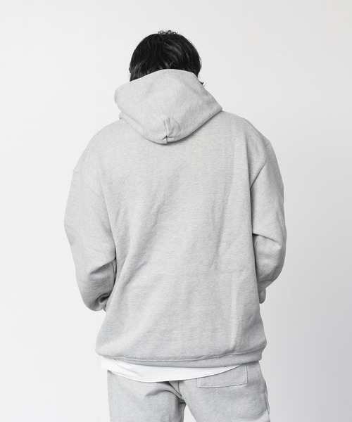 Knuu(ヌウ)の「Big Logo Heavy Hooded Sweatshirt(パーカー・メンズ・ブラック/マルーン/ネイビー/杢グレー/ホワイト・X-LARGE/LARGE/MEDIUM/SMALL)」の12枚目の写真